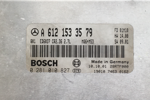 Mercedes-Benz, 0281010827, 0 281 010 827, A6121533579, A 612 153 35 79, CR2.36