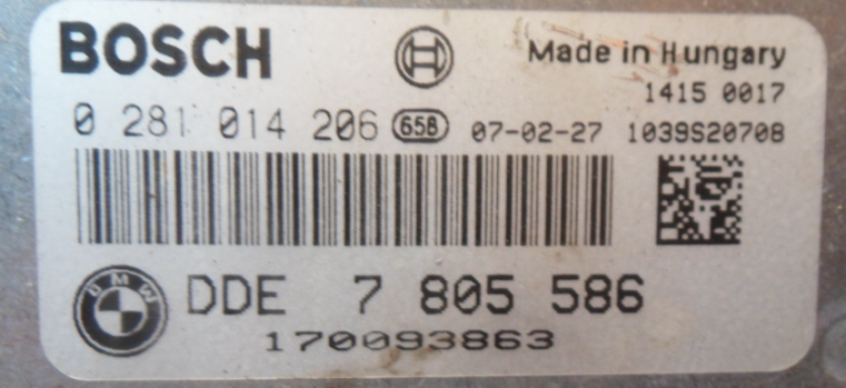 0281014206, 0 281 014 206, DDE7805586, DDE 7 805 586