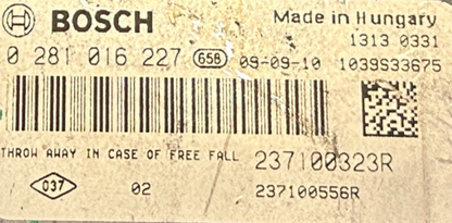 0281016227, 0 281 016 227, 237100324R
