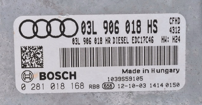 0281018168, 0 281 018 168, 03L906018HS, 03L 906 018 HS, 03L906018HR, 03L 906 018 HR, EDC17C46