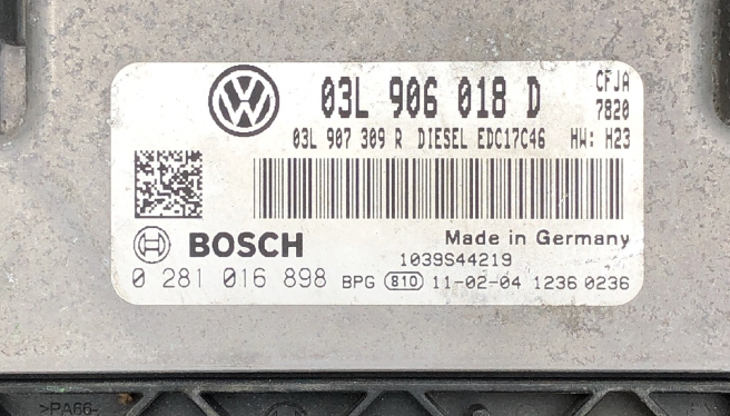 0281016898, 0 281 016 898, 03L906018D, 03L 906 018 D, EDC17C46