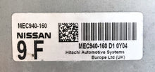 Nissan Juke, MEC940160, MEC940-160, D1 0Y04, D10Y04, 9F, 9 F