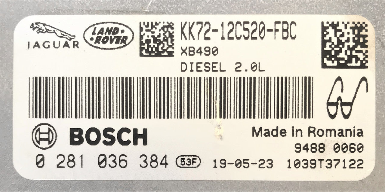 Jaguar E Pace, 0281036384, 0 281 036 384, KK7212C520FBC, KK72-12C520-FBC, MEDC17.9-3.20