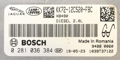 Jaguar E Pace, 0281036384, 0 281 036 384, KK7212C520FBC, KK72-12C520-FBC, MEDC17.9-3.20