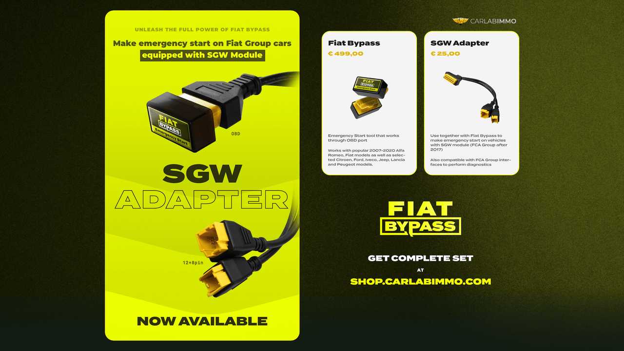 Fiat Bypass - SGW Adapter by carlabimmo