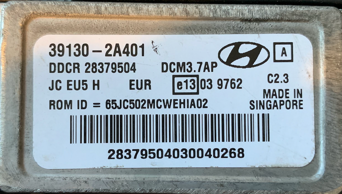 Hyundai, 39130-2A401, DDCR, 28379504, DCM3.7AP