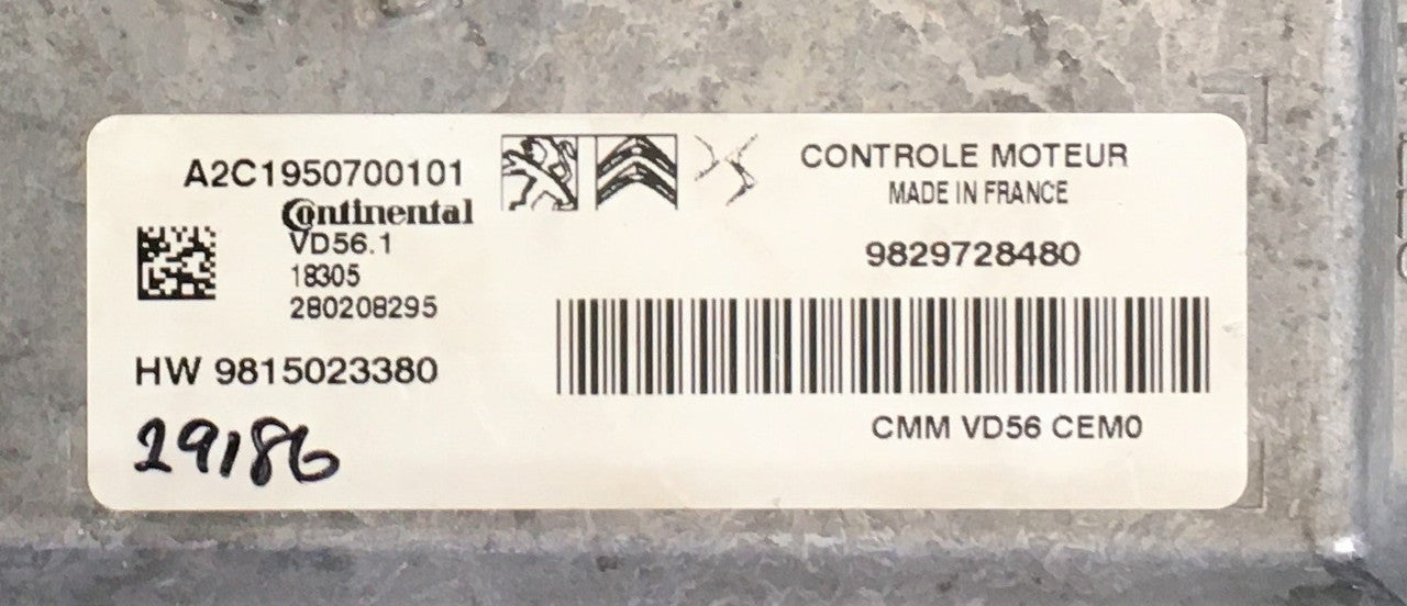 Citroen, Peugeot, VD56.1, A2C1950700101, 9829728480, HW9815023380, HW 9815023380