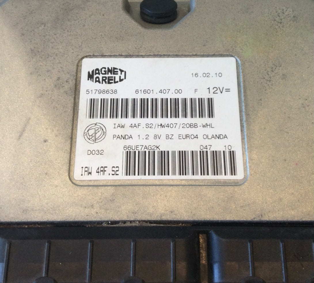 Magneti Marelli Engine ECU, Fiat, IAW 4AF.S2, 51798638, 6160140700, 61601.407.00