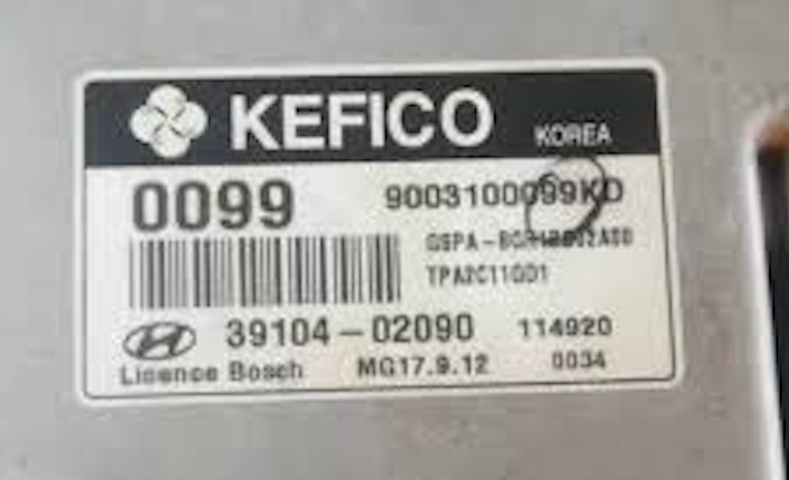 Hyundai, 9003100099KD, 3910402090, 39104-02090, 0099, MG17.9.12