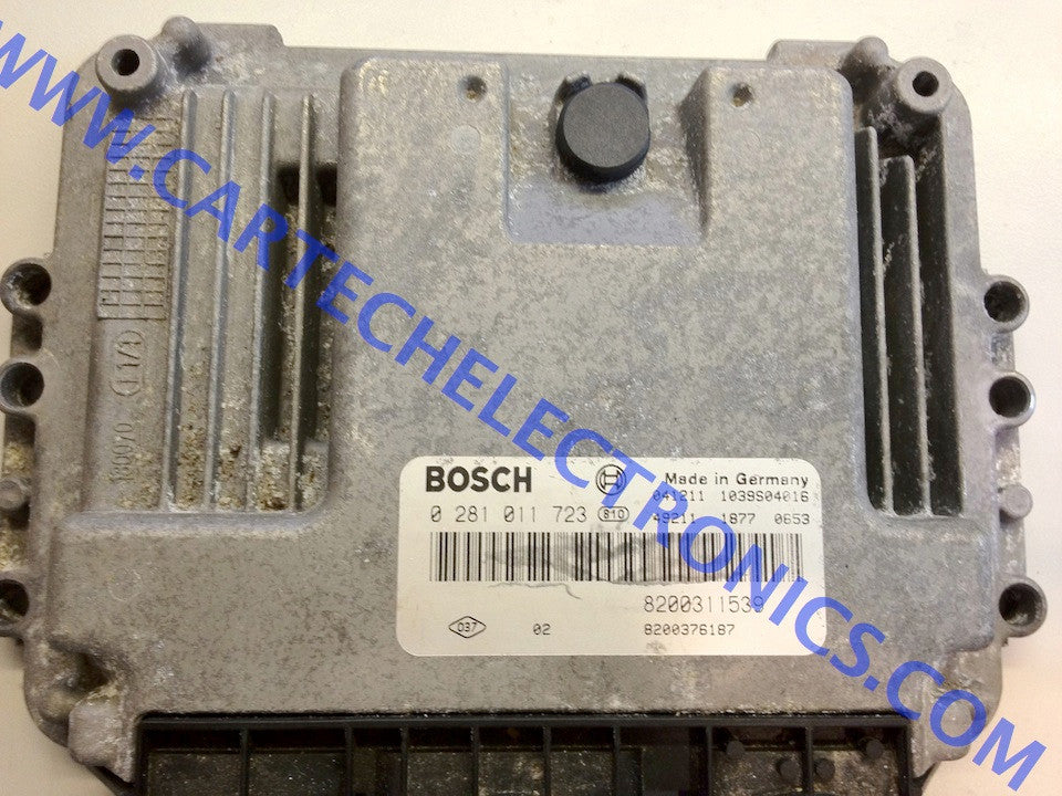 Plug & Play Bosch Engine ECU, Renault 1.9 DCi, 0281011723, 0 281 011 723, 8200311539, 8200376187