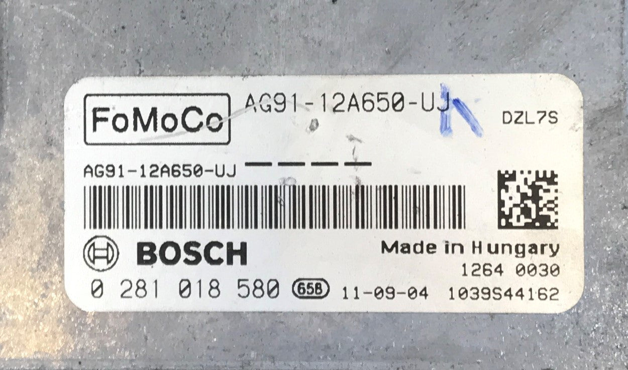 Ford, Jaguar, Land Rover, 0281018580, 0 281 018 580, AG9112A650UJ, AG91-12A650-UJ, DZL7S, 1039S44162