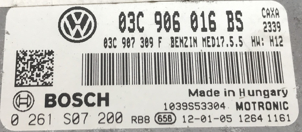 0261S07200, 0 261 S07 200, 03C906016BS, 03C 906 016 BS