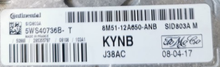 5WS40736B-T, 5WS40736BT, 8M51-12A650-ANB, 8M5112A650ANB, KYNB