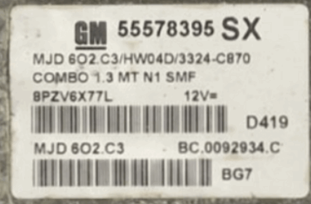 MJD 6O2.C3, 55578395, BC.0092934.C