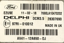 Plug & Play Delphi Engine ECU, Citroen, 28307690, AV4112A650DJ, AV41-12A650-DJ, DCM3.5