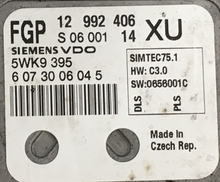 12992406, 12 992 406, 5WK9395, S0600114, S 06 001 14, XU, Simtec 75.1