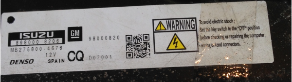 Plug & Play Denso Engine ECU Vauxhall Corsa, Astra, Zafira 1.7D, MB275 ...