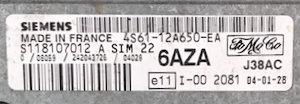 Ford, SIM 22, 4S61-12A650-EA, S118107012 A, 6AZA