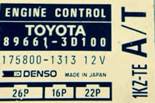 Plug & Play Denso Engine ECU, 896613D100, 89661-3D100, 1758001313, 175800-1313, 1KZTE, 1KZ-TE