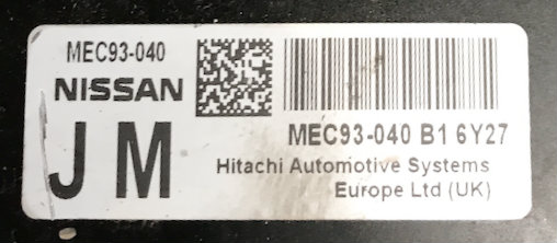 Nissan, MEC93-040 B1, JM