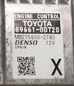 TOYOTA Yaris 1.5, 89661-0DT20, MB275600-2780, 12V