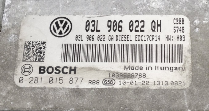 0281015877, 0 281 015 877, 03L906022QH, 03L 906 022 QH, 03L906022GA, 03L 906 022 GA, EDC17CP14