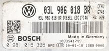 Skoda Yeti 2.0 TDI 4X4, 0281016396, 0 281 016 396, 03L906018BR, 03L 906 018 BR, EDC17C46