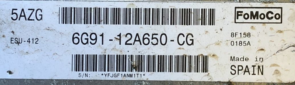 Ford/Volvo, 6G91-12A650-CG, 5AZG, ESU-412