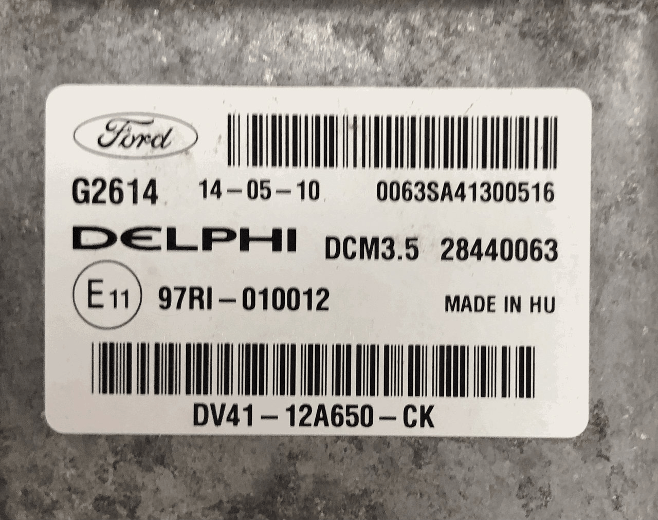 Ford Kuga Diesel, DV41-12A650-CK, 28440063, DCM3.5