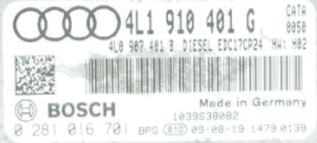 0281016701, 0 281 016 701, 4L1910401G, 4L1 910 401 G, 4L0907401B, 4L0 907 401 B, EDC17CP24