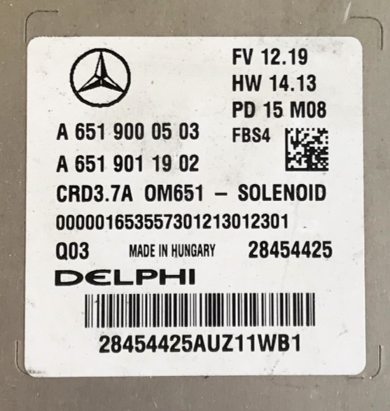 Mercedes-Benz, A6519000503, A 651 900 05 03, A6519011902, A 651 901 19 02, 28454425 