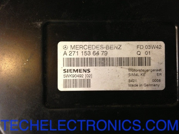 Mercedes-Benz, 5WK90492 02, A2711536479, A 271 153 64 79, SIM4L KE 