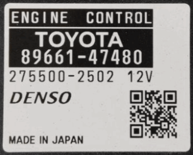 Toyota, 8966147480, 89661-47480, 2755002502, 275500-2502, 12V