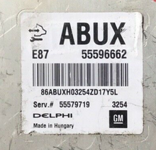 Vauxhall, Opel, 55596662, ABUX, E87, 55579719