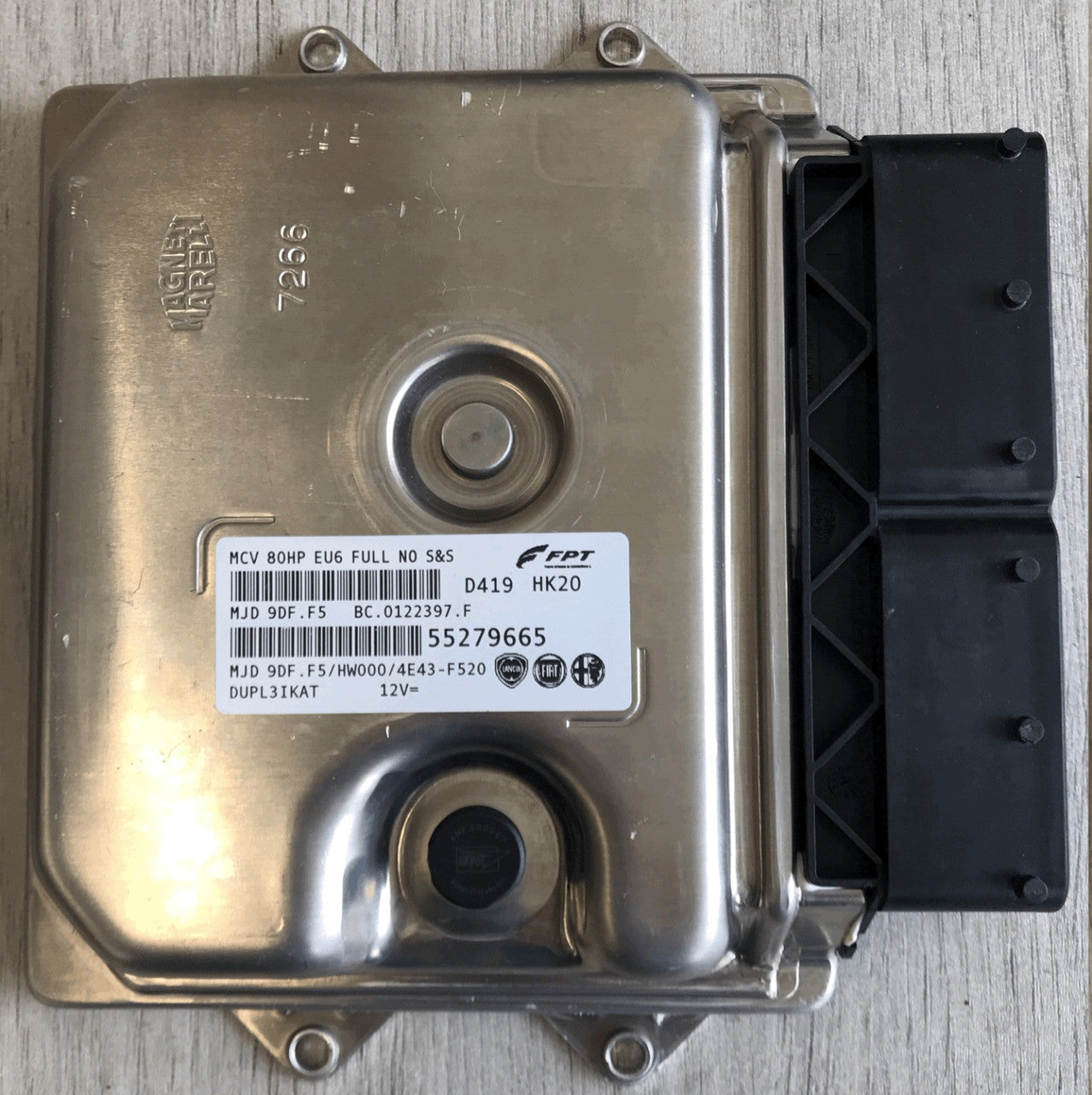 FPT Engine ECU, Fiat Doblo, MJD 9DF.F5, BC.0122397.F, 55279665